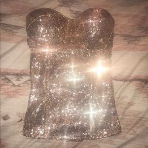 Gold Charlotte Russe top